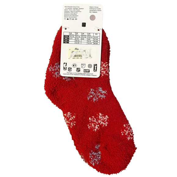FBF Cleveland Cavaliers Red Fluffy Socks NEW - Picture 3 of 3